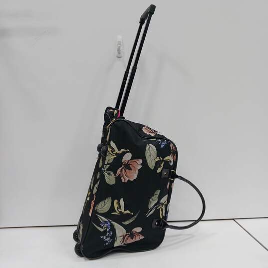 Bebe Rolling Duffle Carry On Bag Floral Design image number 4