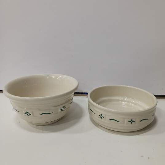 Set Of Longaberger Ceramic Bowls image number 1