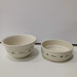 Set Of Longaberger Ceramic Bowls