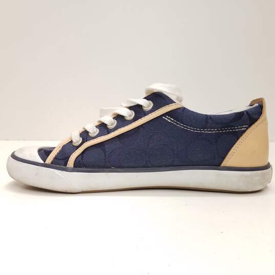 Coach Barrett Sneakers Shoes Blue F0007/I05 A1067 Size 7 image number 5