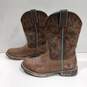 Ariat Leather Pull On Western Style Boots Size 8B image number 2