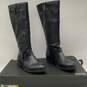 NIB Kenneth Cole Reaction Womens Black Side Zipper Tall Riding Boots Size 9 image number 1