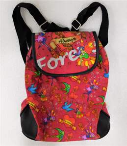 Mini Love Multicolor Forever Fairies Birds Red Backpack