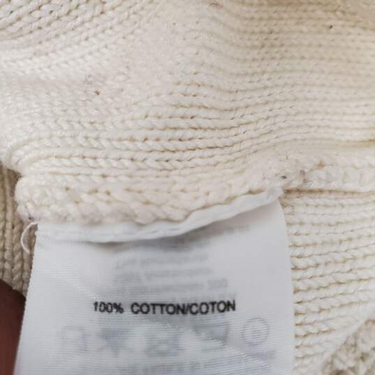 Tory Burch WM's Baja 100% Cotton Cream Color Pullover Size XP image number 4