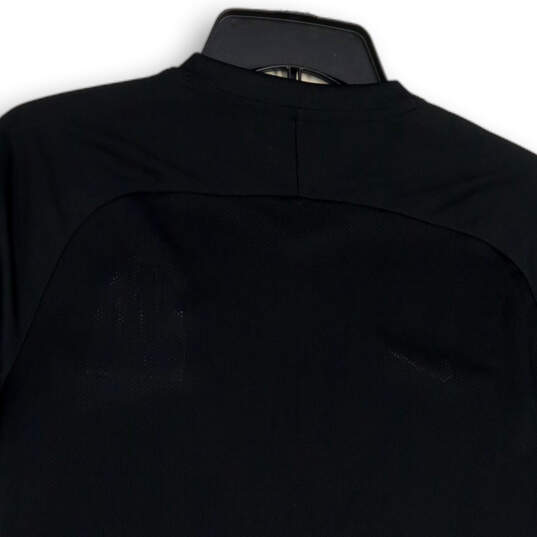 NWT Mens Black Dri-Fit Short Sleeve Tennis Pullover T-Shirt Size Medium image number 4