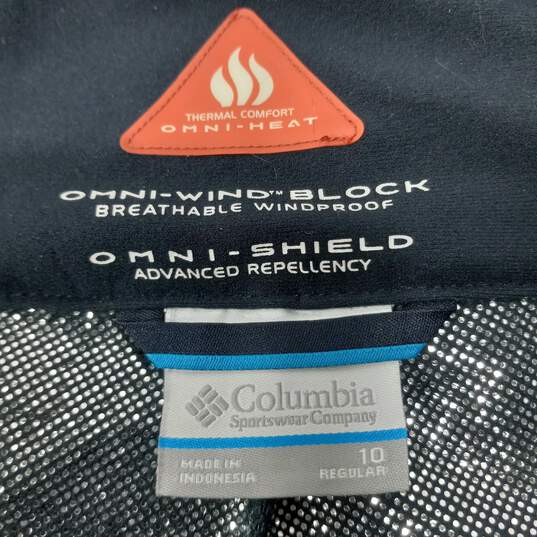 Columbia Women's Blue Omni-Heat/Wind/Shield Ski Pants Size 10R NWT image number 5