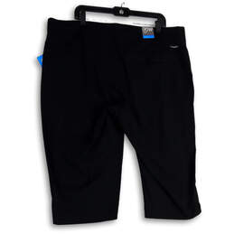 NWT Womens Black Active Fit Slash Pocket Drawstring Capri Pants Size 20W alternative image