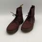 Mens Brown Combs Airwalk Leather Round Toe Lace Up Combat Boots Size 11 image number 1