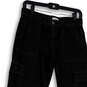 Womens Black Pockets Stretch Straight Leg Regular Fit Cargo Pants Size 16 image number 3