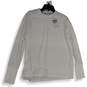 NWT Womens White Thumb Hole Long Sleeve Pullover Activewear T-Shirt Size XL image number 1