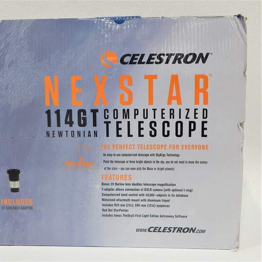 Celestron Nexstar 114GT Newtonian Computerized Telescope IOB image number 5