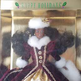 1996 Happy Holidays African American Special Edition Barbie Doll Mattel 15647 NRFB alternative image