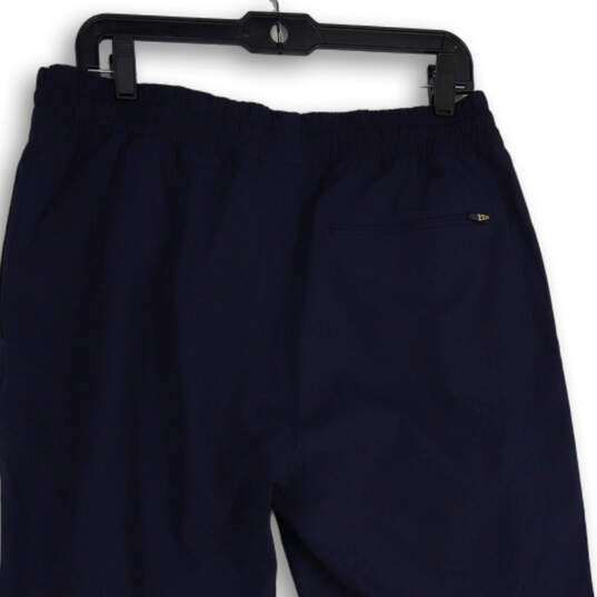 NWT Mens Blue Elastic Waist Slash Pocket Pull-On Track Pants Size Large image number 4