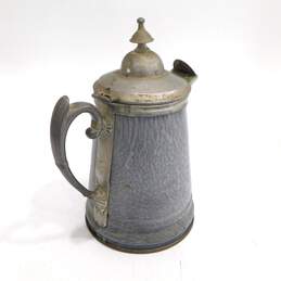 Graniteware Gray Pewter Trimmed Coffee Pot alternative image