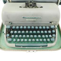 Vintage Gray Remington Office-Riter Miracle Tab Portable Typewriter & Case alternative image