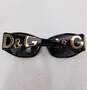 D&G Dolce & Gabbana Black Logo Unisex 3008M 714/87 Rectangle Women's Sunglasses with COA image number 3