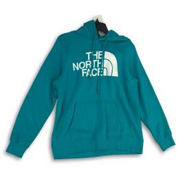 The North Face Womens Blue Long Sleeve Pullover Hoodie Size Medium