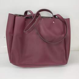 Nanette Lepore Burgundy Arriss Triple Section Shoulder Tote Bag Women Handbags alternative image