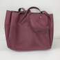 Nanette Lepore Burgundy Arriss Triple Section Shoulder Tote Bag Women Handbags image number 2
