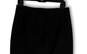 Womens Black Stretch Flat Front Back Zip Straight And Pencil Skirt Size 8 image number 4