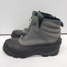 Sorel Men's Gray Barn Zip Snow Boots Size 10
