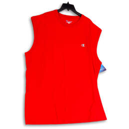 NWT Mens Red Crew Neck Sleeveless Pullover Activewear Tank Top Size XXL