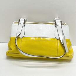 Croft & Barrow Yellow Leather Satchel Bag alternative image