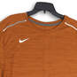 Mens Orange Heather Dri-Fit Crew Neck Short Sleeve Pullover T-Shirt Sz XXL image number 1