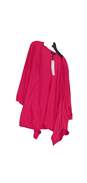 NWT Womens Pink Long Sleeve Open Front Shrug Blouse Top Size 1XL image number 3