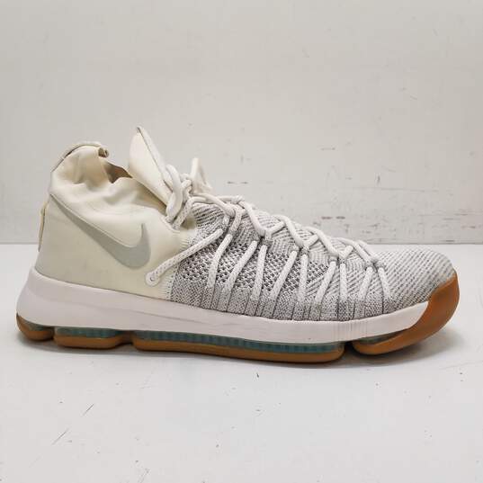 Nike KD 9 Elite Pale Grey Ivory Men's Athletic Shoes Size 14 image number 1