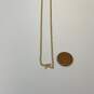 Designer J. Crew Gold-Tone Oval Link Chain K Alphabet Pendant Necklace image number 3