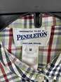 Pendleton Men Green Plaid Flannel Shirt M image number 3