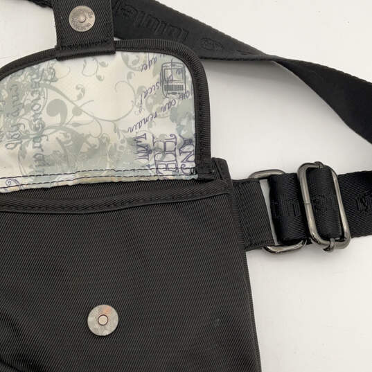 Womens Black Outer Pocket Adjustable Belt Multipurpose Travel Fanny Pack image number 4