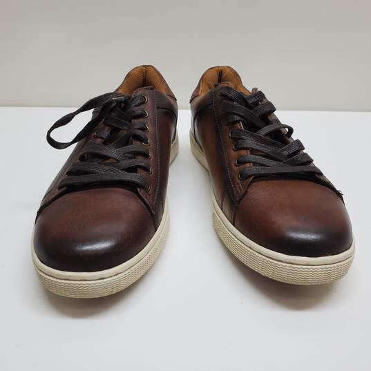 Steve Madden P-Sabel Men's Size 8 Brown Leather Comfort Marbled Dress Shoes image number 2