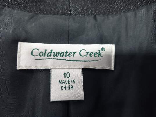Coldwater Creek Women's Beaded Cotton Blend Jacket Size 10 image number 5