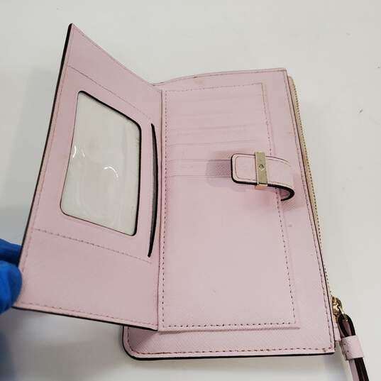 Kate Spade New York Pink Leather Wristlet Wallet image number 3
