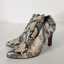 Franco Sarto Kora Snake Print Ankle Boots Beige 6 alternative image