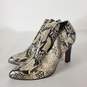 Franco Sarto Kora Snake Print Ankle Boots Beige 6 image number 2