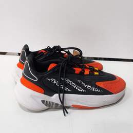 Women's Adidas Originals Ozelia Orange/Black Leopard Print Sneaker Shoes Size 9.5 alternative image