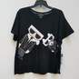 NWT Womens Black Short Sleeve Round Neck Graphic Pullover T-Shirt Size XL image number 1