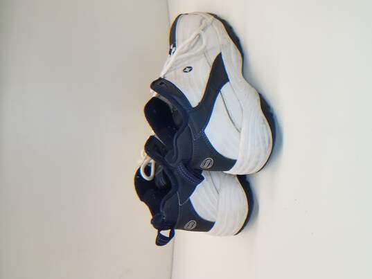 Spalding Vortex 2 Sneaker Vintage Men's Shoes Navy/White  Size 9 image number 4