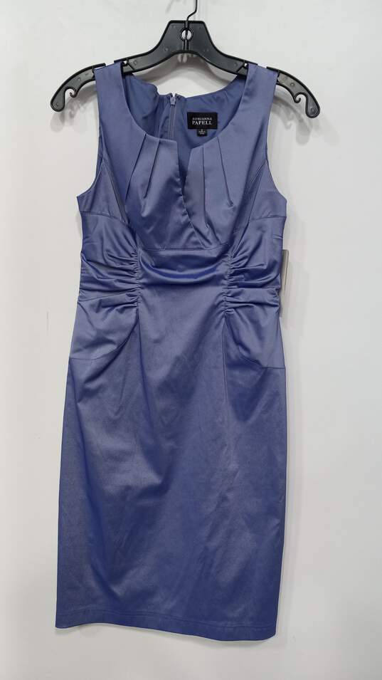 Women’s Adrianna Papell Side Ruched Sleeveless Dress Sz 6 NWT image number 1