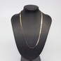 OroAmerica Signed 14K Yellow Gold Herringbone Chain Necklace - 3.6g image number 1