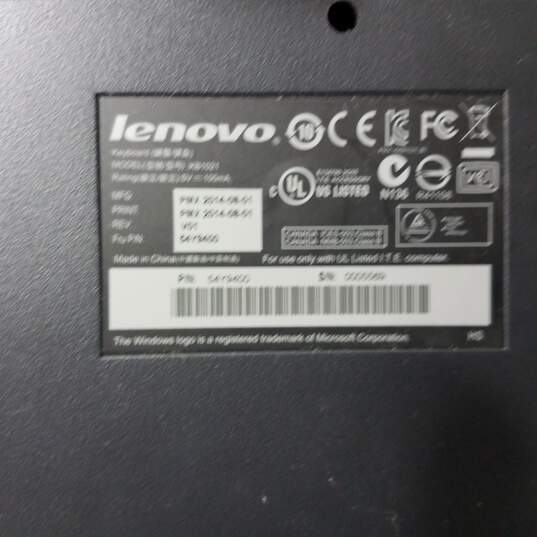Lot of Two Used Lenovo USB PC Keyboards image number 5