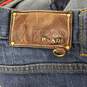 Prada Blue Denim Button Fly Jeans Tapered Fit Men's Size 36 - AUTHENTICATED image number 3