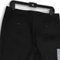 NWT Womens Black Flat Front Straight Leg Cropped Pants Size 12 image number 4