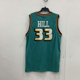 Mens Teal NBA Detroit Pistons Grant Hill #33 Basketball Jersey Size XL alternative image