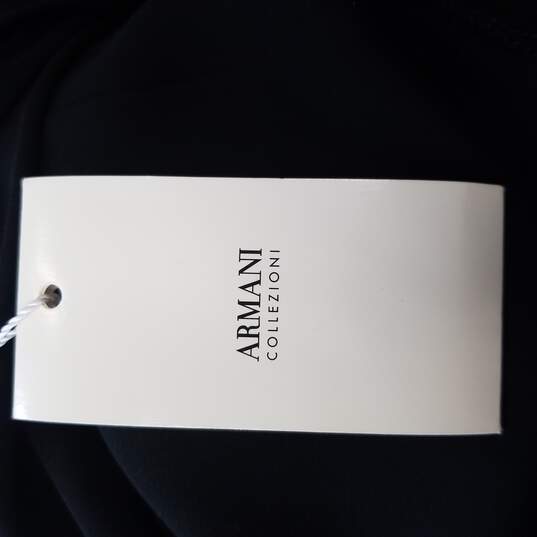 Buy the Armani Collezioni Women Black Sleeveless Dress 12 NWT ...