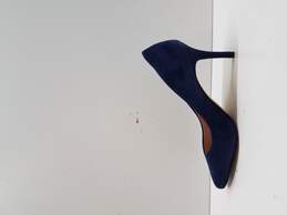 INC International Concepts Blue Suede Heels Women's Size 8.5 alternative image