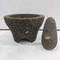 Mexican Molcajete Volcanic Stone Mortar image number 1